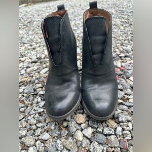 Lucky Platform Black Leather Booties - worn once size 8 1/2